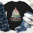 All Booked For Christmas Book Tree Lights Christmas Library Youth Long Sleeve Tee All Booked For Christmas Book Tree Lights Christmas Library Youth Long Sleeve Tee
