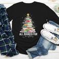 All Booked For Christmas Coquette Books Teacher Xmas Tree Youth Long Sleeve Tee All Booked For Christmas Coquette Books Teacher Xmas Tree Youth Long Sleeve Tee