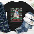 All Booked For Christmas Tree Book Ugly Christmas Sweatshirt Youth Long Sleeve Tee