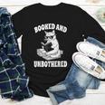 Booked And Unbothered Cat Reading Book Lovers Youth Long Sleeve Tee