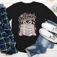All Booked For Valentines Stacked Books Youth Long Sleeve Tee