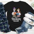 Bookish Goose Cute Geese With Hats Reading Books Youth Long Sleeve Tee