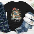 I Like Books More Than People Reading Reader Bookworm Saying Youth Long Sleeve Tee