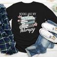 Books Are My Therapy Summer Reading Book Lovers Youth Long Sleeve Tee