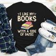 I Like My Books With a Side Of Panic Thriller Youth Long Sleeve Tee