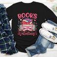 Books Are My Valentine Coquette Bow Book Flower Girl Women Youth Long Sleeve Tee Books Are My Valentine Coquette Bow Book Flower Girl Women Youth Long Sleeve Tee