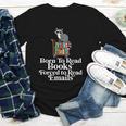 Born To Read Books Forced To Read Emails Book Lover Bookworm Youth Long Sleeve Tee