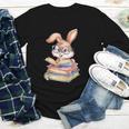 Bunny Rabbit Reading Books Rabbit Books Bunny Reader Youth Long Sleeve Tee