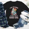 I Buy Her Books Call Her A Good Girl Book Lover Skull Youth Long Sleeve Tee I Buy Her Books Call Her A Good Girl Book Lover Skull Youth Long Sleeve Tee
