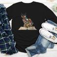 Cat Book Flowers Youth Long Sleeve Tee