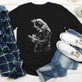 Cat Holds Book Writing Animal Print Motif Drawing Art Cat Youth Long Sleeve Tee Cat Holds Book Writing Animal Print Motif Drawing Art Cat Youth Long Sleeve Tee