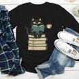 Cat Reading Book Youth Long Sleeve Tee
