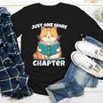 Cat Reading Books Bookworm Read One More Chapter Youth Long Sleeve Tee