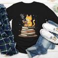 Cat Reading Books Youth Long Sleeve Tee