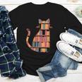 Cats Reading Books Librarian Library Readers Youth Long Sleeve Tee