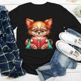 Chihuahua Reading a Book Dog Youth Long Sleeve Tee