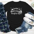 Christmas Book Lover Santa Dashing Through One More Chapter Youth Long Sleeve Tee