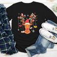 Christmas Librarian Reindeer Xmas Book Teachers Love Reading Youth Long Sleeve Tee