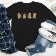 Christmas Library Gingerbread Man Books Lover Bookish Youth Long Sleeve Tee