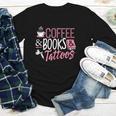 Coffee Lover Shirt Coffee And Books And Tattoos Men Women Youth Long Sleeve Tee