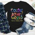 Color Our World Summer Reading 2025 Boho Wildflower Book Youth Long Sleeve Tee