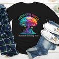 Color Our World Summer Reading 2025 Tree Book Lover Camping Youth Long Sleeve Tee Color Our World Summer Reading 2025 Tree Book Lover Camping Youth Long Sleeve Tee