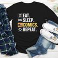 Comic Book Comic Stuff & Accessories -Adult Small Modern Letter Print Crew Collar Short Sleeve T-Shirt Youth Long Sleeve Tee