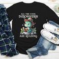 All The Cool Dinosaurs Are Reading Book Reader T-Rex Kawaii Youth Long Sleeve Tee
