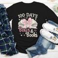 Coquette 100 Days Of Bows Books Reading 100th Day Of School Youth Long Sleeve Tee