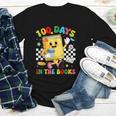Cute 100 Days In The Books Groovy Boy Girl Teacher Youth Long Sleeve Tee