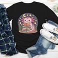 Cute Axolotl Reading Books Cozy Night Aesthetic Youth Long Sleeve Tee