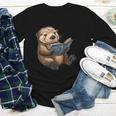 Cute Book Sea Otter Youth Long Sleeve Tee Cute Book Sea Otter Youth Long Sleeve Tee