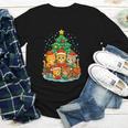 Cute Cats Reading Books Christmas Tree Youth Long Sleeve Tee