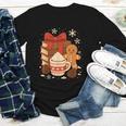 Cute Christmas Books Gingerbread Xmas Book Lover Teacher Youth Long Sleeve Tee Cute Christmas Books Gingerbread Xmas Book Lover Teacher Youth Long Sleeve Tee