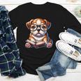 Cute Dog Puppy English Bulldog Reading Book Youth Long Sleeve Tee Cute Dog Puppy English Bulldog Reading Book Youth Long Sleeve Tee