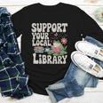 Cute Frog Support Your Local Library Librarian Book Lover Youth Long Sleeve Tee Cute Frog Support Your Local Library Librarian Book Lover Youth Long Sleeve Tee