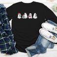 Cute Ghosts Reading Books Lover Spooky Season Halloween Youth Long Sleeve Tee