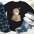 Cute Hedgehog Reading Books Animal Lover Reader Bookworm Youth Long Sleeve Tee Cute Hedgehog Reading Books Animal Lover Reader Bookworm Youth Long Sleeve Tee