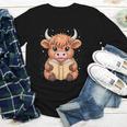 Cute Highland Cow Reading Book Youth Long Sleeve Tee Cute Highland Cow Reading Book Youth Long Sleeve Tee