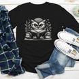 Cute Owl Reading Book Graphic Art Youth Long Sleeve Tee