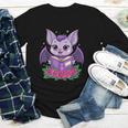 Cute Pastel Goth Bat Reading Book Youth Long Sleeve Tee Cute Pastel Goth Bat Reading Book Youth Long Sleeve Tee