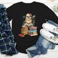 Cute Reading Chicken With Glasses Books Bookworm Reader Book Youth Long Sleeve Tee