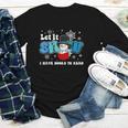 Cute Snowman Let It Snow I Have Books Reader Youth Long Sleeve Tee