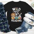 Cute Wildlife Zoo Animals For Book Reader Bookworms Youth Long Sleeve Tee