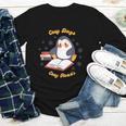 Cute Xmas Book Lover Penguin Reading Cosy Days Cosy Reads Youth Long Sleeve Tee