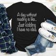 A Day Without Reading Is Like Book Readers Youth Long Sleeve Tee A Day Without Reading Is Like Book Readers Youth Long Sleeve Tee