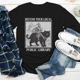 Defend Your Local Library Knight Cat Rider Book Lover Youth Long Sleeve Tee Defend Your Local Library Knight Cat Rider Book Lover Youth Long Sleeve Tee