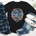 Dragon Reading Book Girls Kids Bookworm Book Lover Youth Long Sleeve Tee