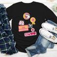 Dungeon Crawler Carl Colorful Sticker Collage LitRPG Book Youth Long Sleeve Tee Dungeon Crawler Carl Colorful Sticker Collage LitRPG Book Youth Long Sleeve Tee