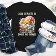 Easily Distracted By Books And Gnomes Book Reading Gnome Youth Long Sleeve Tee